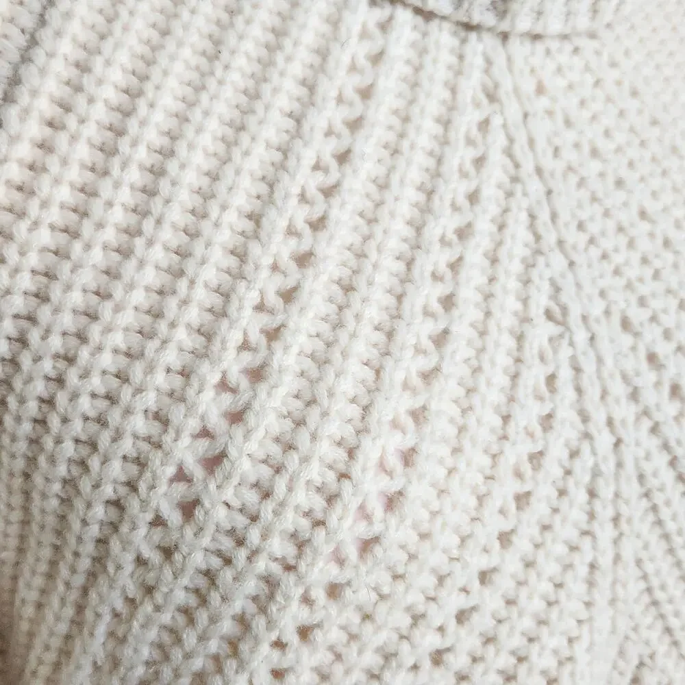 rag & bone Ivory Ribbed Chevron Turtleneck Sweater - Picture 6 of 11